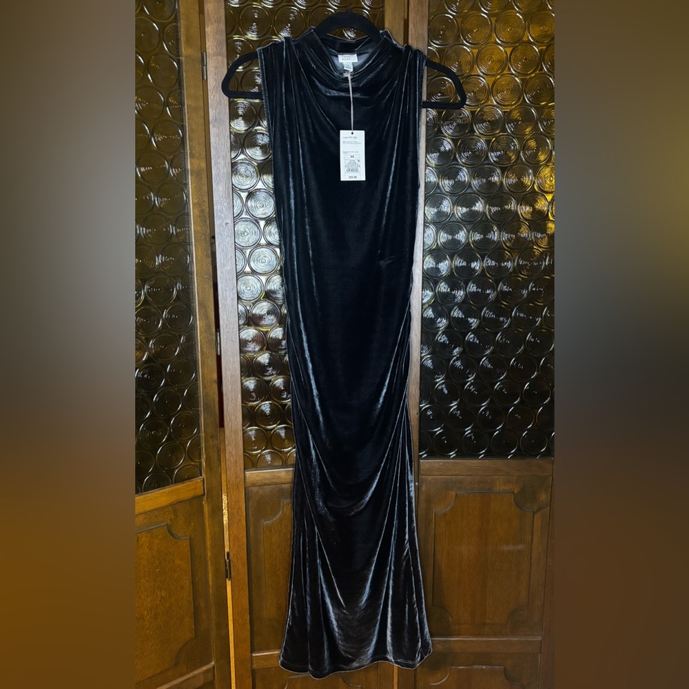 Target- A New Day Black Velvet Maxi Dress